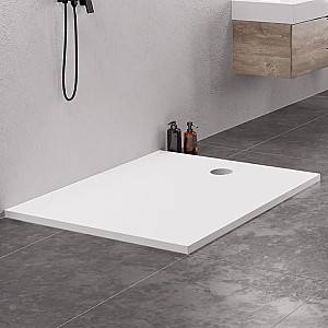 Cadita de dus New Trendy Nex Rectangular White 140x90x3.5 cm B-0465