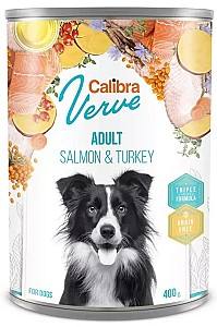 Влажный корм для собак Calibra Verve Adult Salmon&Turkey 400g