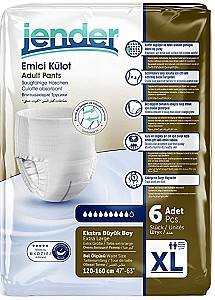 Подгузники для взрослых Jender Eco Pack X-Large 120-160cm (6pcs)