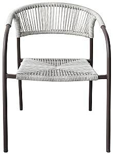 Scaun terasa DP Monte Grey + Dark Brown Legs