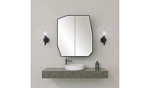 Dulap de baie Trendy Cuart Negru