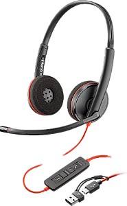 Наушники HP Poly Blackwire 3210 Monaural USB-C Headset +USB-C/A Adapter (8X214AA)