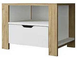 Noptiera Trendy Nisan 1600-025 Alb/Maro