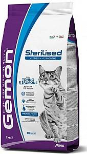 Hrana uscata pentru pisici Gemon Sterilised Tuna/Salmon 2kg