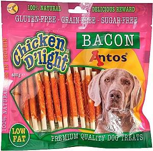 Snackuri pentru caini Antos Chicken D`light Bacon