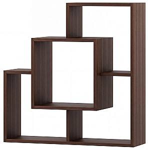 Полка на стену Fabrik Home Tetris 10 Орех Темный