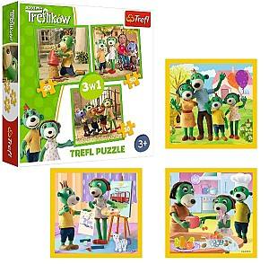 Пазлы Toys outlet «Семейство Трефлик» 3 в 1