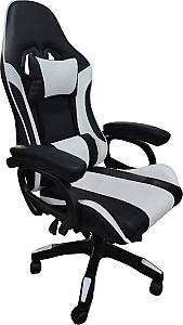 Fotoliu de birou MG-Plus Victrack Turbo Negru / Alb