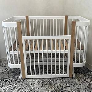 Детская кроватка Kuzea Elza White Natur