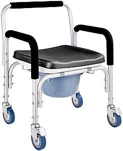 Scaun de baie pentru persoane cu dizabilitati 4Life AT48 Mobile Black