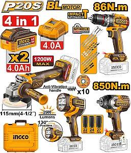 Набор электроинструментов INGCO COSLI251192