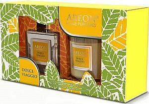 Aromatizator de aer Areon Home Perfume Sticks 150ml + Lumanare (Dolce Viaggio)