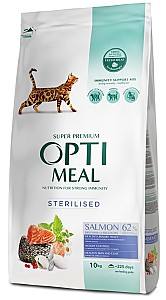 Сухой корм для кошек Optimeal Adult Cat Sterilised Salmon 10kg