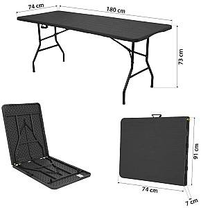 Раскладной стол Nils Camp NC1618 Black