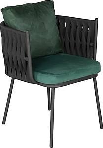 Стул для сада Papatya Aura Anthracite / Green