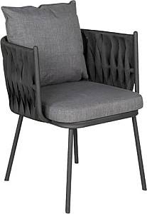 Стул для сада Papatya Aura Anthracite / Grey