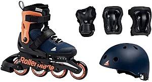 Роликовые коньки Rollerblade  Microblade Cube Blu Notte/Aran size 33-36