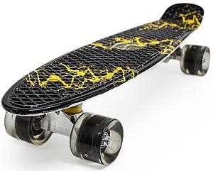 Скейтборд New World YB-104 Black/Yellow