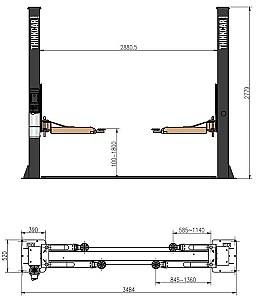 Подъёмное оборудование Thinkcar TVL 240S