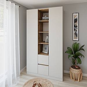 Шкаф Smartex N14 120 см Кашемир / Дуб Темный