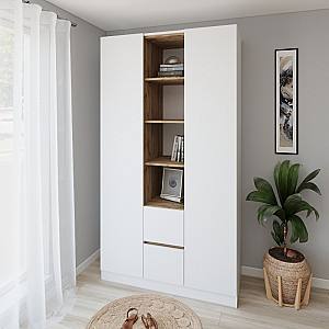 Шкаф Smartex N14 140 см Белый / Дуб Темный
