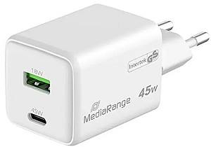 Зарядное устройство для телефона MediaRange 45W Fast Charging Adapter
