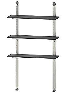 Rafturi pentru depozitare Keter Shelving Kit 100 Black