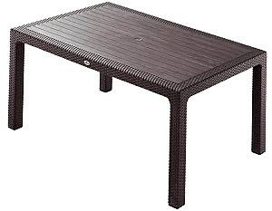 Стол садовый Heniver Rattan 90x150 Коричневый