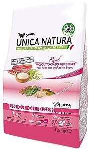 Сухой корм для кошек Gheda Unica Natura Outdoor Raw Ham & Rice 1.5kg