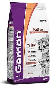 Сухой корм для кошек Gemon Kitten Salmon/Rice 2кг
