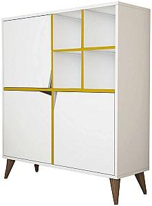 Dulap de baie Trendy Puls Alb/Galben