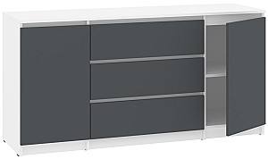Comoda Pehotin NS-3+2 Alb / Antracit