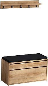 Antreu Mirage Meble Boby Stejar (Maro)/Negru