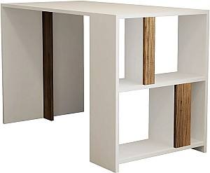 Письменный стол Mirage Meble Lima 120x60 Белый/Ореховый (Коричневый)