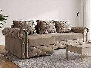 Угловой диван Elegant Style Cester Коричневый