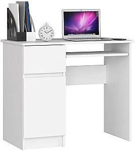 Компьютерный стол Akord Piksel 90cm Left White