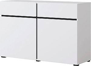 Комод Helvetia Cross 2D2S Белый/Черный