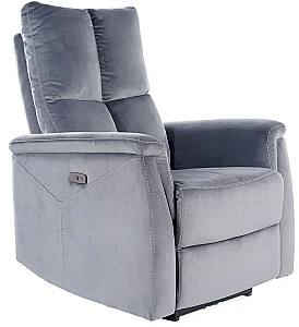 Fotoliu reclainer Signal Neptun Velvet Bluvel 14 Gri
