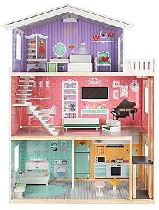Casuta pentru papusi Kruzzel Large Dollhouse Multicolor