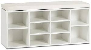 Raft pentru incaltaminte Mebel Elite Axel 104cm White