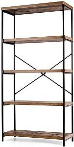 Стеллаж Costway HW59370CF Brown