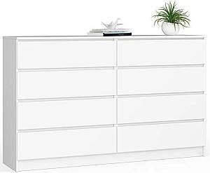 Comoda Akord K160 8SZ Alb