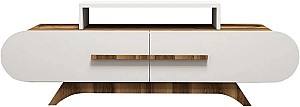 Тумба под телевизор Mirage Meble Rose White/Walnut