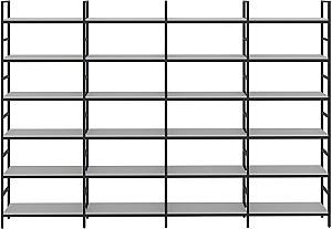 Rafturi pentru depozitare DP 0112 PE Stone Grey+Cadru Black