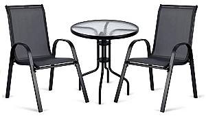 Set mobila de gradina Sofotel SO-981 298120 Negru/Transparent