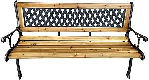 Садовая скамейка Akord Mirt 125cm Natural/Black