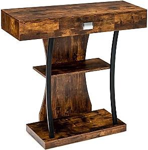 Masa consola Costway JV10598CF Brown/Black