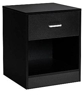 Прикроватная тумбочка Costway JV10219DK-1 Black