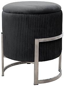 Банкетка Akord Porto Silver/Black