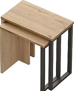 Masuta de cafea, reviste Mirage Design Ocean ON7-S Stejar natural (Bej)/Negru